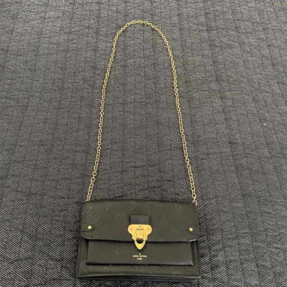 Louis Vuitton Vavin Chain Wallet - Monogram Empreinte Leather Black - Picture 6 of 16